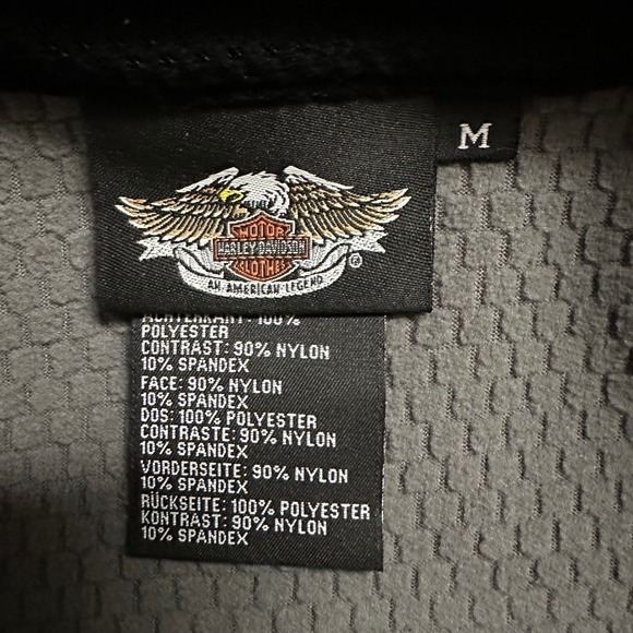 Harley-Davidson Women's Soft Shell Jacket Orange Motorcycle Biker Hooded M - Picture 7 of 11